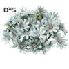 100Pcs/Bag Easy To Maintain Artificial Flower Head Fadeless Fabric Beautiful Garland Fake Flower Wedding Decor