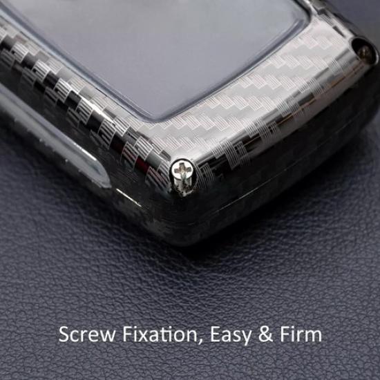 For Land Rover Jaguar Metal Car Key Fob Cover Keychain Accessories Carbon Fiber