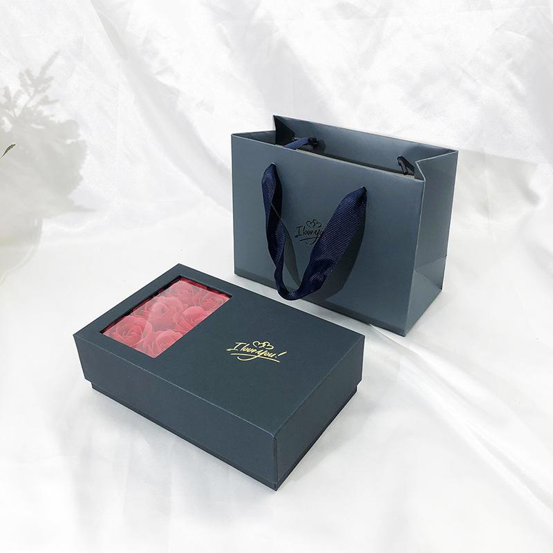 Я люблю тебя шкатулка для драгоценностей бессмертный цветок шкатулка для драгоценностей розы окно подарочная коробка кольцо серьги кулон ожерелье шкатулка органайзер для драгоценностей