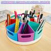 10/12inch 360° Rotatable Art Supply Organizer Creative Pen Crayon Storage Organizer Portable Rotating Storage Caddy Marker Desk