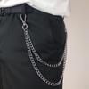 Cross-Border Double-Layer Punk Hip-Hop Waist Chain for Men