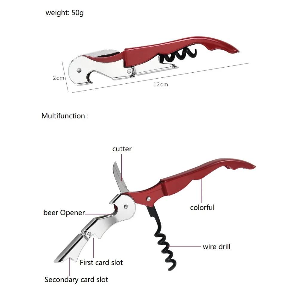 Multifunction Wine Screw Corkscrew Opener Household Accessories Wine Champagne Grape Wine Beer Bottle Opener