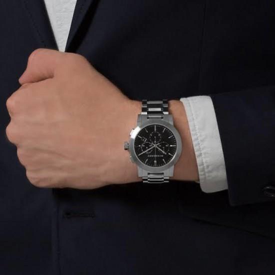 Burberry Мужские часы City BU9351 с черным циферблатом