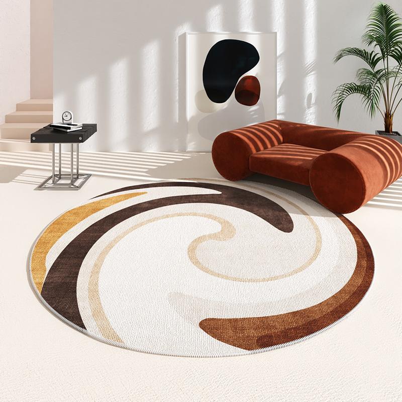 Irregular Carpets for Living Room Home Washable Non-slip Mat Modern Minimalist Bedroom Decor Round Carpet Thicken Lounge Rug