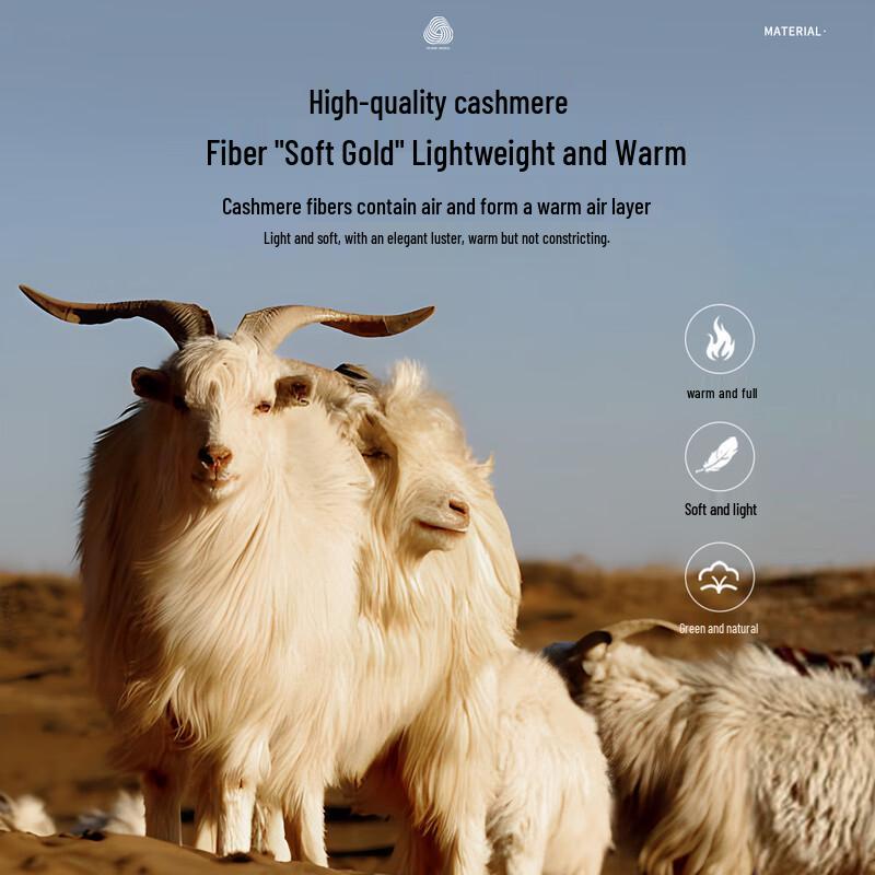 Men's Thickened Cashmere Wool Blend Crewneck Sweater