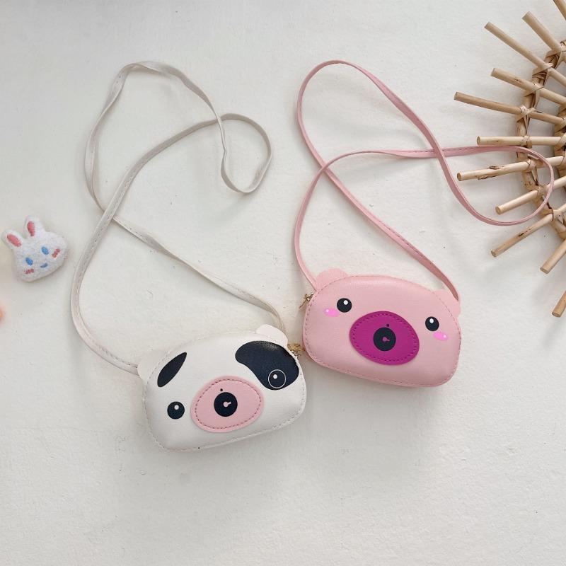 Цельнокроеные рюкзаки Kawaii для маленьких девочек, маленькая милая сумка-мессенджер с мультяшными животными для малышей, уличная портативная сумка для монет