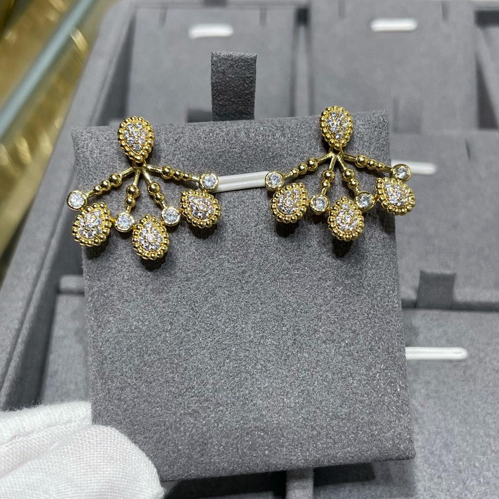 Новый Горячий Бренд Винтажные Серьги для Женщин Роскошные Ювелирные Изделия Мода Капля Воды Дизайнерские Серьги-Подвески Чистое Серебро 925 Пробы Вечерние Серьги-Пуссеты