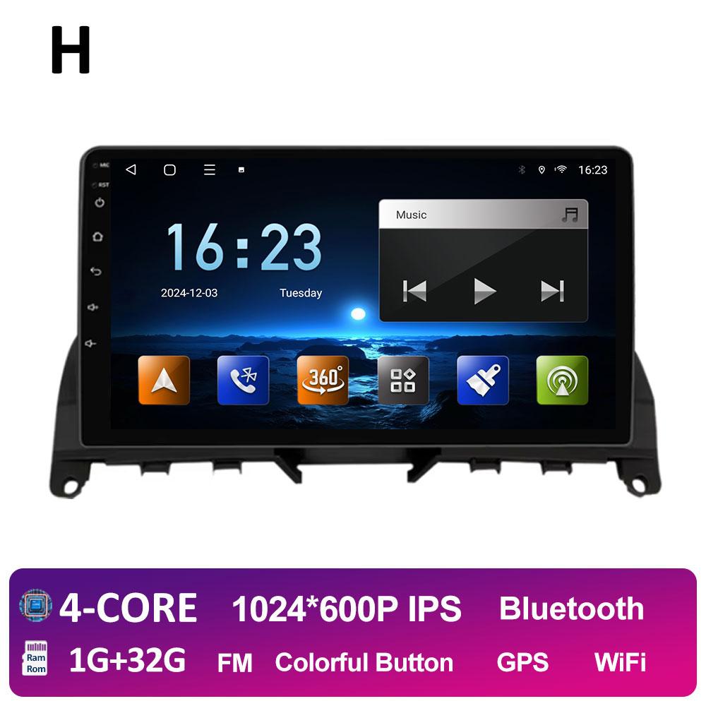 Для Mercedes Benz C Class3 W204 S204 2006 2007 2008 2009 2010 2011 Android 14 Intelligenr System Bluetooth Вентилятор охлаждения GPS Navi