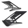 Alumania Laptop Stand Finished To Match the Metal Casing of Your Laptop for Angle Adjustment and Compact Storage [FOLDABLE STAND] (BLACK)