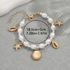 Women All Match Ocean Series Shell Starfish Pearl Bracelet