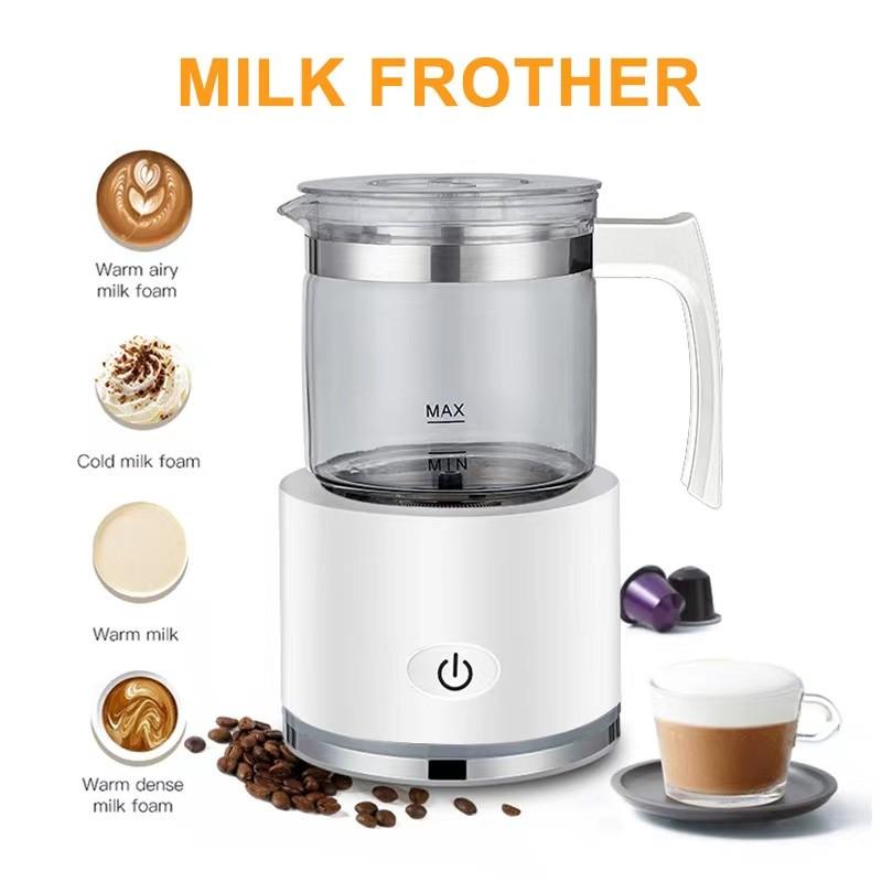 Household Automatic Milk Frother Machine Portable Large Capacity Electric Milk Foam Maker Multi Functional Milk Heater