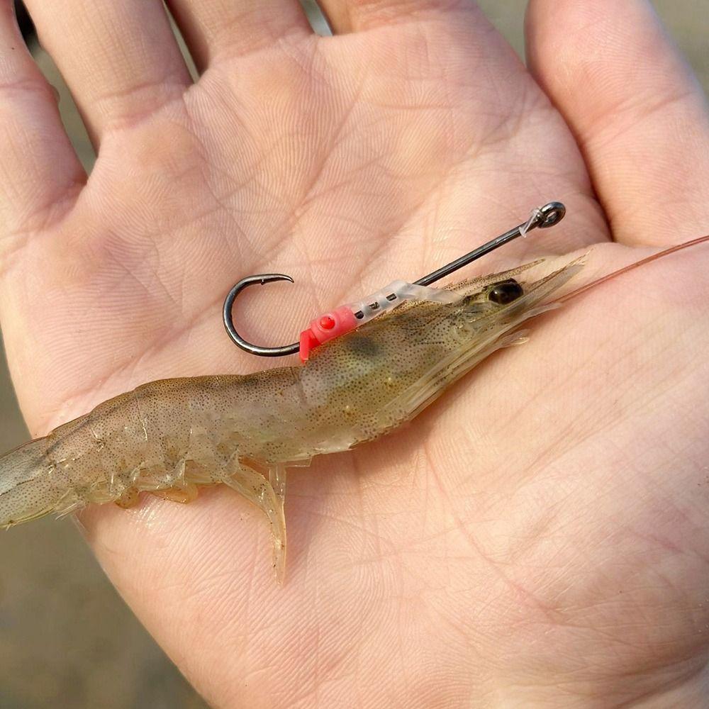 5pcs Anti-entanglement Luminous Live Shrimp Hooks Stainless String Hook for Fishing Accessories