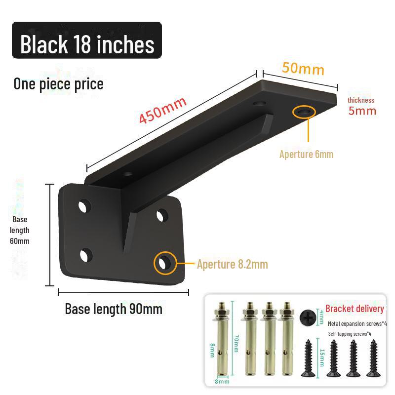 Invisible Wall-Mounted T-Shaped Display Rack