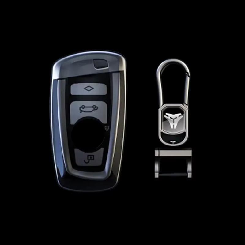Титановый Серый Для Bmw 520 525 F30 F10 F18 118I 320I 1 3 5 7 Серии X3 X4 M3 M4 M5 Чехол-брелок для ключа автомобиля