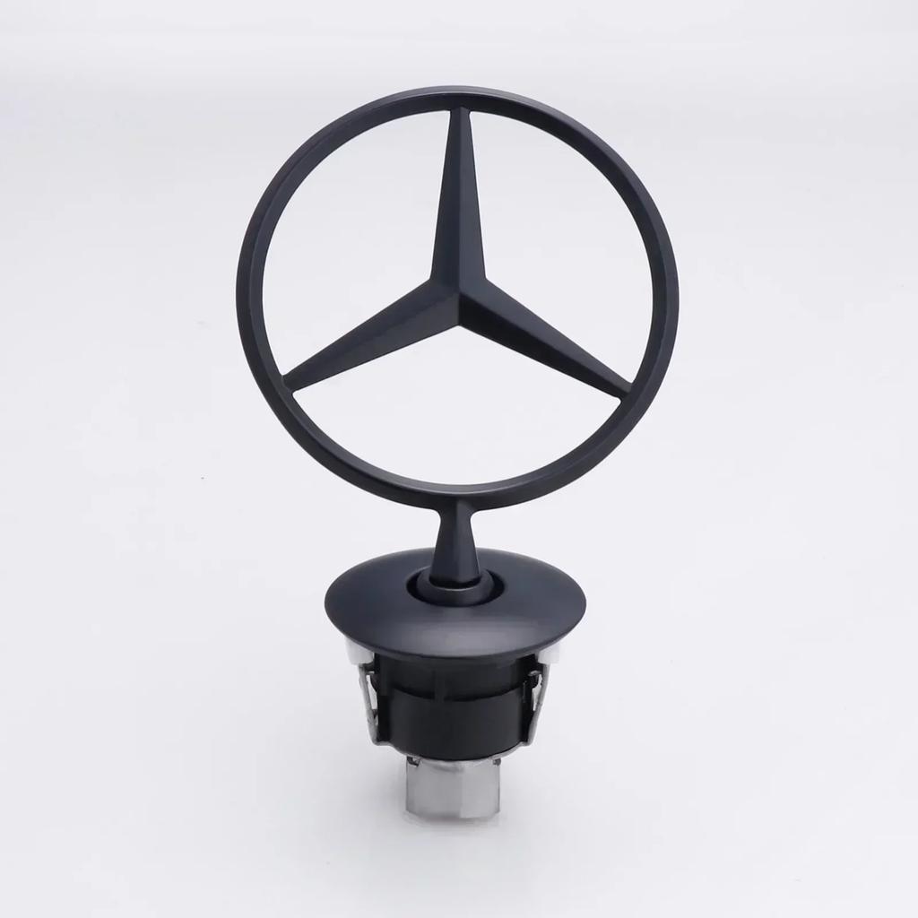 AJBR2 Zinc Alloy Car Front Hood Emblem Bonnet Label Badge Decal For Mercedes Benz C E S Class W204 W205 W212 W213 W211 W220 W222 W223
