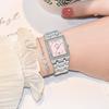 WWOOR Reloj New Fashion Ladies Diamond Watch Top Brand Luxury Square Wrist Watch Simple Women Dress Small Watch Relogio Feminino