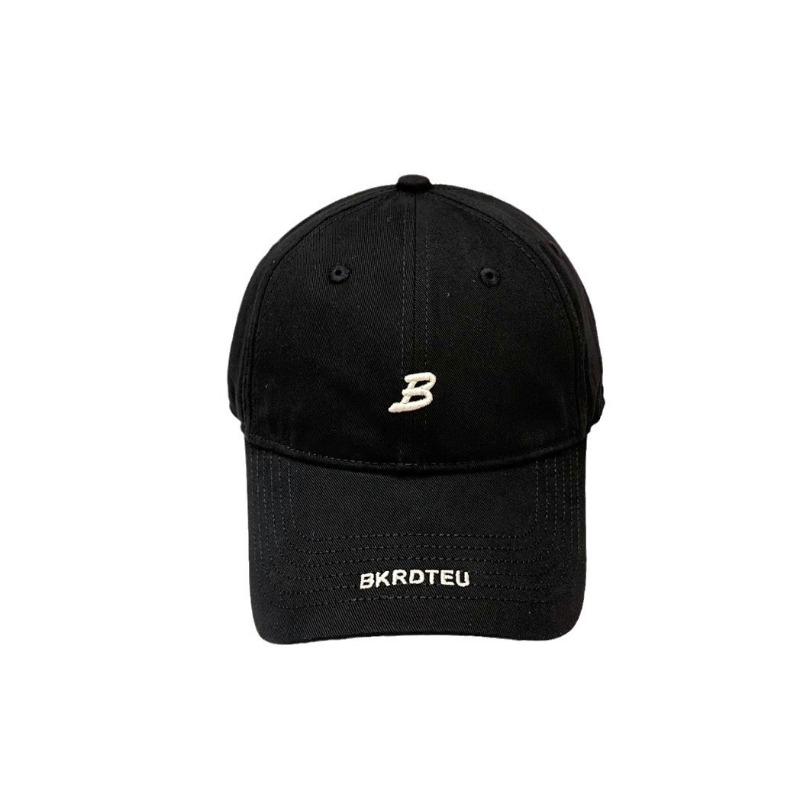 Department Letter B Embroidered Brim Casual Fashion Versatile Street Soft Top Cap Baseball Cap Couple Hat New