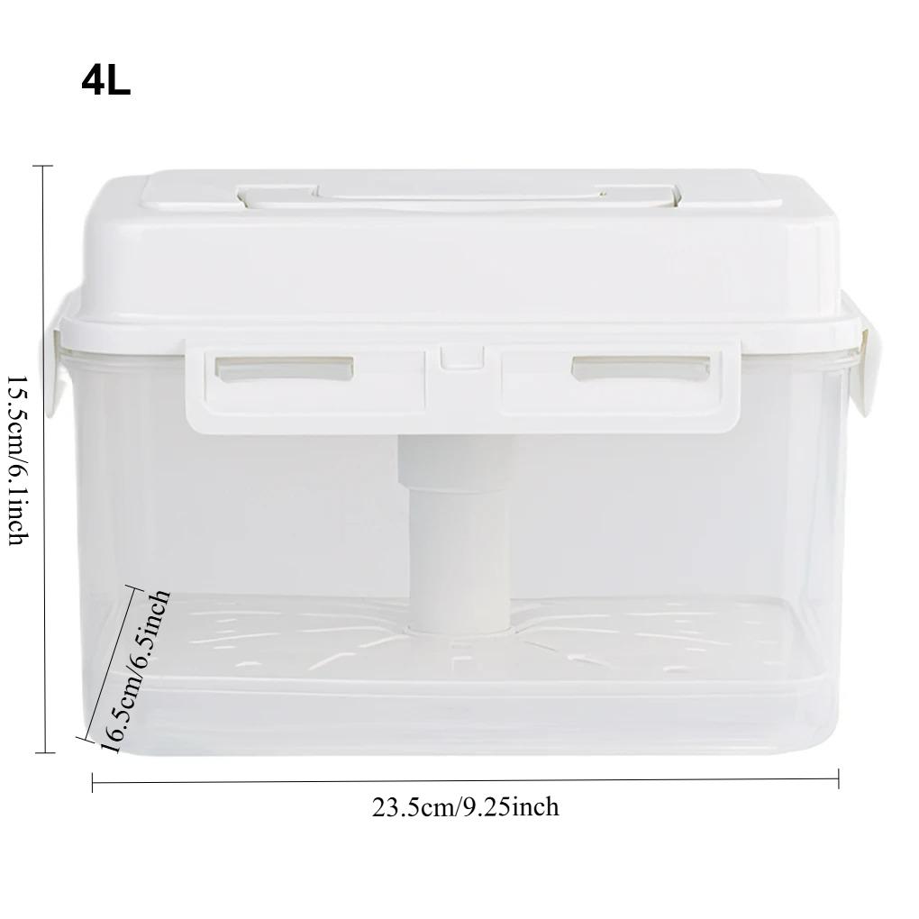 4/5 л Герметичная банка для солений Пресс Контейнер для хранения ферментации Для корнишонов Квашеной капусты Оливок и Кимчи Пластик Держатель для квашеной капусты