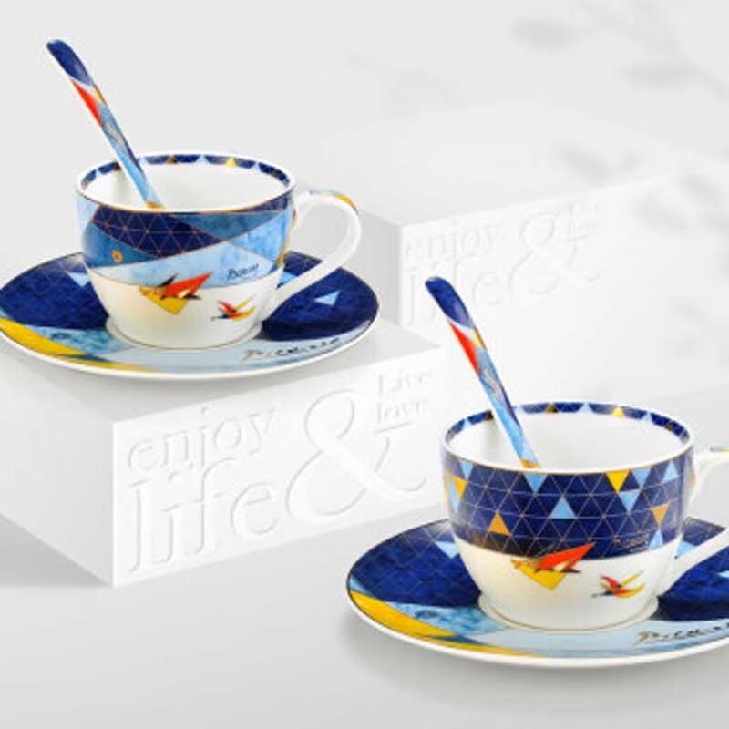 Picasso 'Flying' Ceramic Cup & Saucer Set