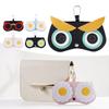 Fashion Women PU Leather Glasses Case Cartoon Portable Glasses Storage Pendant Bag Sunglass Box Eyewear Case Protection Bags