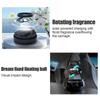 Car Perfume Diffuser Solar Powered Rotating Dashboard Ornaments Natural Oil Decorative Air Freshener Portable Interior