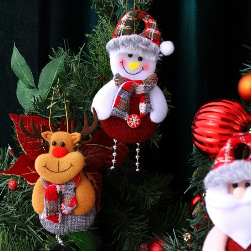Рождественская кукла, подвеска, Дед Мороз, снеговик, для праздничного домашнего декора, аксессуары для рождественской елки и вечеринки