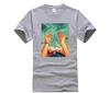 Printed T Shirt Crew Neck Short Sleeve Casual New Summer Men Longer Back O Neck Mens Print Fashion T Shirt Men