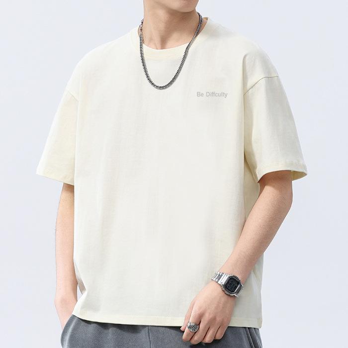 New Summer Men's Round Neck Short-sleeved T-shirt Thin Casual Youth Half-sleeved Shirt