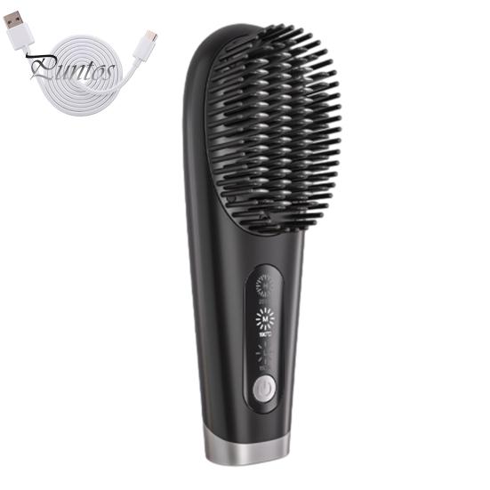 Портативный выпрямитель для волос, 3 температуры, быстрый нагрев, USB аккумулятор, отрицательные ионы, горячая щетка, электрическая расческа для укладки вьющихся волос