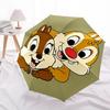Chips and Dale Themed Automatic Opening and Closing Umbrella, Brightly Colored 8-rib Portable Umbrella, Suitable for Men and Women, A Perfect Gift for