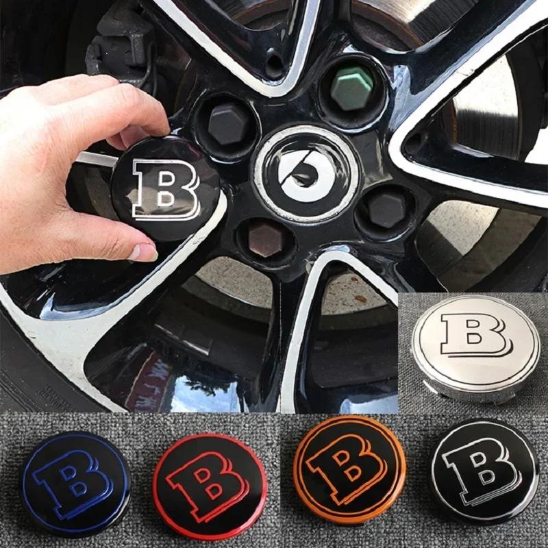 4Pcs 75mm Brabus Logo Car Emblem Wheel Center Hub Cap Accessories AMG Apple For Mercedes Benz W204 GLA GLC CLA W205 W203 W206