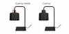 ELEGANT METAL NIGHT STANDING DESK LAMP