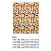 Mildew Proof Orange Peach Shower Curtain with Hook Bathroom Privacy Curtain  Dormitory