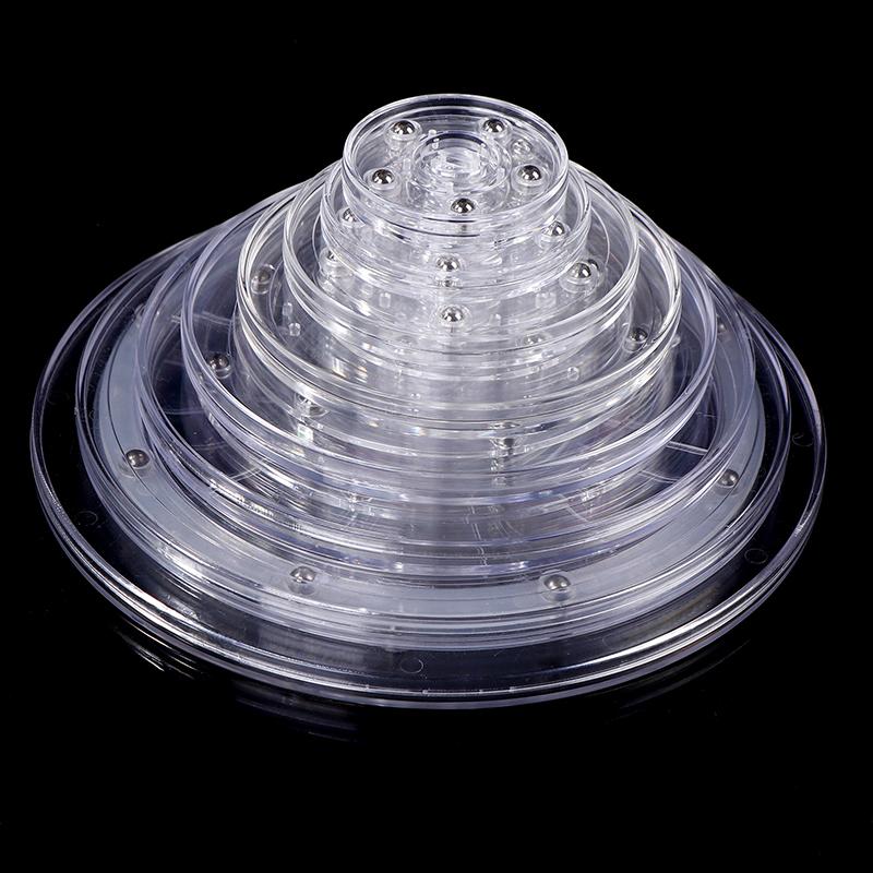 Поворотный стенд для дисплея с прозрачным круглым основанием Lazy Susan Decor Swivel Plates Tool