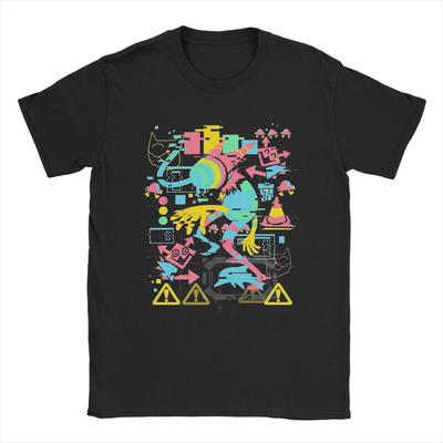 Мужские футболки Deltarune 100% хлопок Потрясающая футболка с коротким рукавом и круглым вырезом Классические футболки
