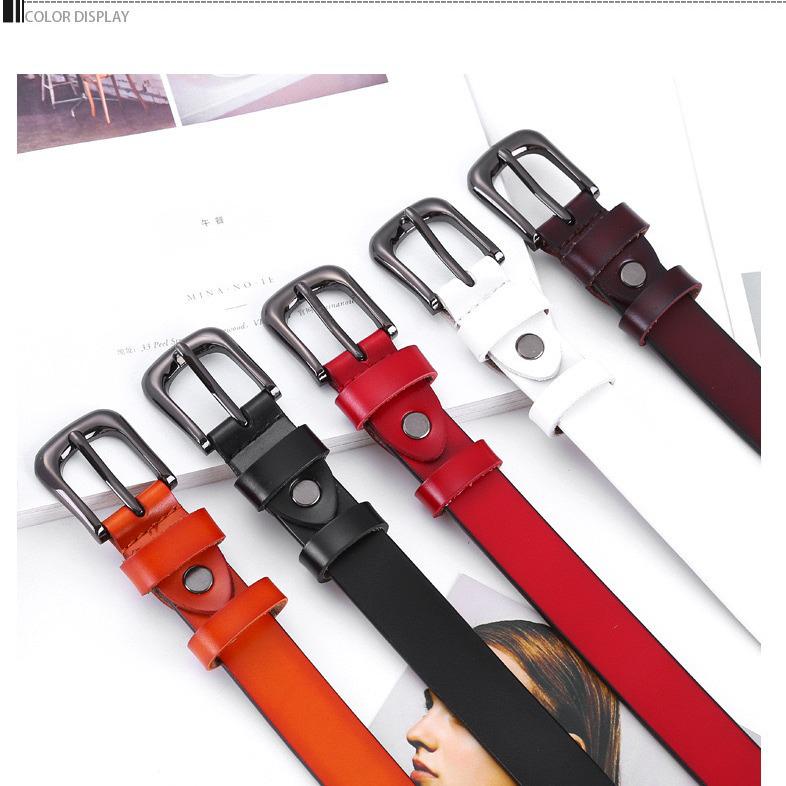 Cowhide Genuine Womens Size Plus Leather Belt Casual And Versatile