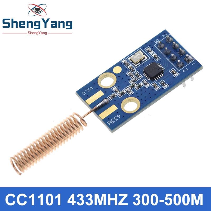 TZT CC1101 10 мВт 433 МГц 868 МГц 300-1000 м Модуль передачи с антенной SMA Трансиверный модуль