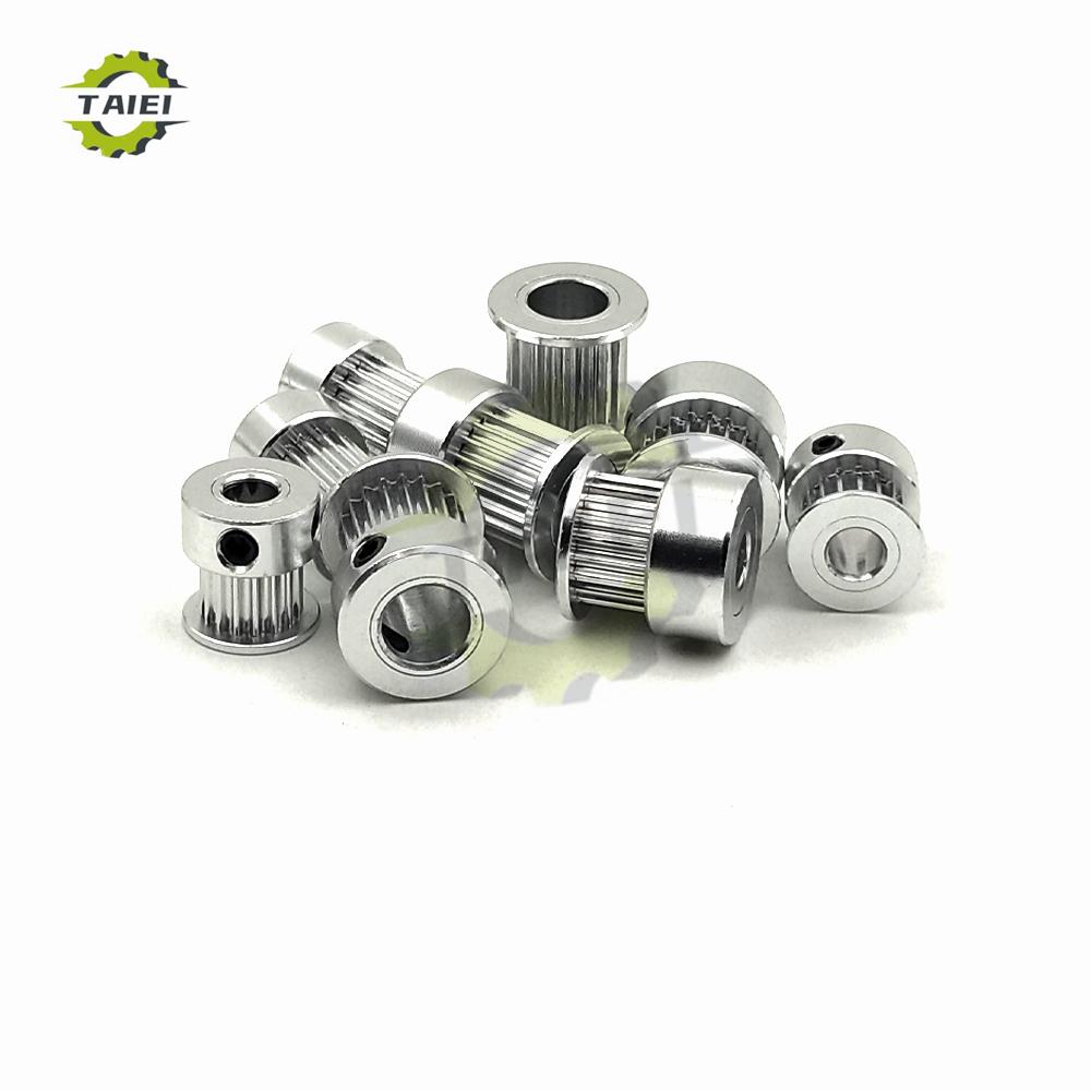 G2M 20 21 22 23 24Teeth 2GT Timing Pulley Bore 3/4/5/6/6.35/8/10mm GT2 Synchronous Wheel For Belt Width 6/10mm 3D Printer Parts