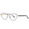 0 -0.5 -0.75 To -6.0 Blue Light Blocking Cat Eye Nearsighted Glasses For Women Metal Shortsighted Prescription Glasses Women