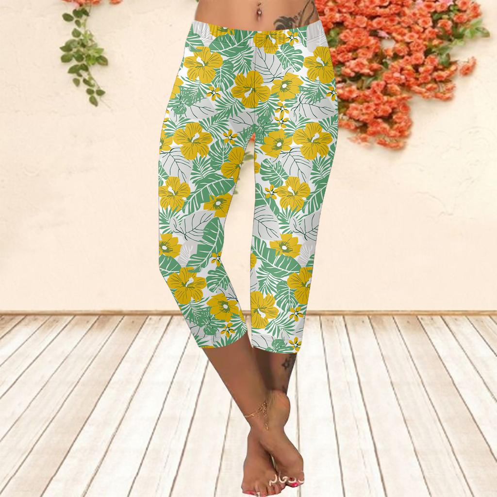 Длинные брюки, летние короткие леггинсы, короткие узкие брюки, леггинсы больших размеров. Женские облегающие брюки с 3D-принтом и цветочным принтом.