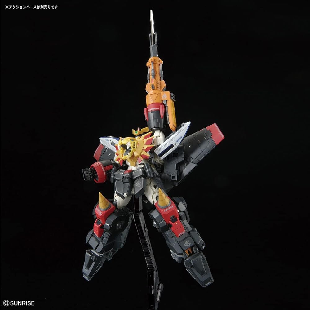 Bandai Spirits RG Gaogaigar Пластиковая модель-конструктор с цветовой кодировкой, масштаб 1/144, Коллекционная фигурка