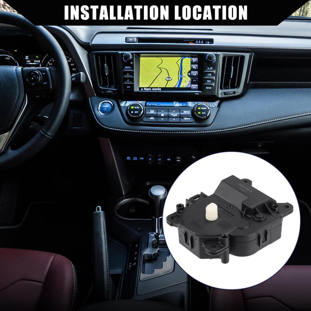 uxcell Привод заслонки воздухозаборника HVAC, совместимый с Toy Ota 4 Runner, совместимый с Toy Ota FJ Cruiser Front, прочный пластик, 1 шт., черный № 8710635120