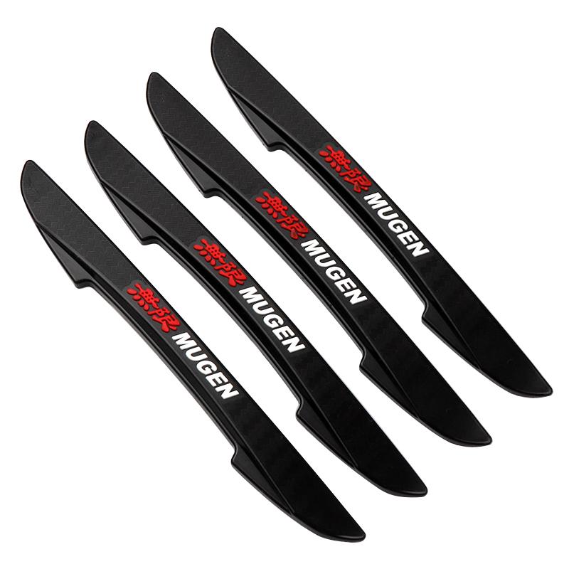 AQF1 4pc Car Door Anti-collision Strip Decoration Auto Accessories For Honda Civic 10th 11th Gen Hrv Jazz City Fit Accord 7 Crv Mugen