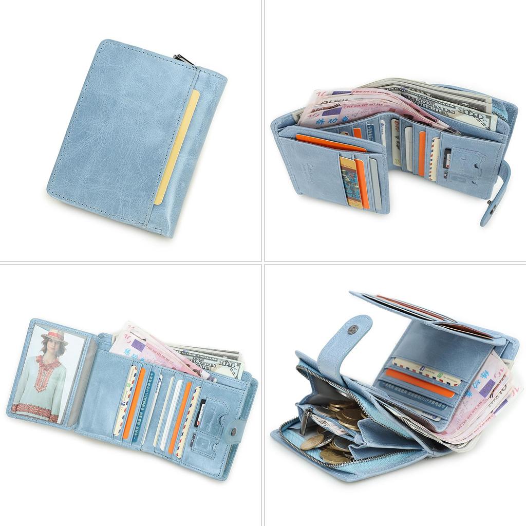 CONTACT'S женский компактный бумажник из натуральной кожи