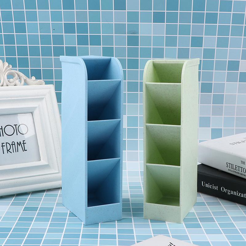 Pen Holder Pencil Makeup Storage Box Desktop Organizer School Office Stationery