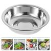 Laundry Tub Soup Bowls Food Containers with Lids Storage Simple Basin Stainless Steel Kitchenware Home Mixing Baby Practical