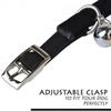 Soft Velvet Safe Cat Adjustable Collar Bling Diamante With Bells,11 Inch For Small Dogs And Cats ((black))