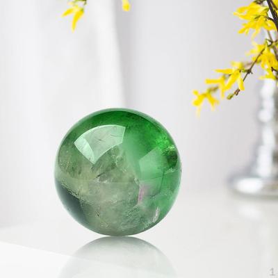 ,Кварц, прозрачная декоративная сфера, скульптурная фигурка, драгоценный камень флюорит для офисной медитации фэншуй