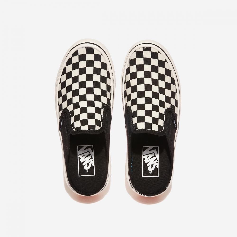 Vans Sleep On Mule Hover Black White Checkerboard V98 Mule Hover Blk Wht Chk