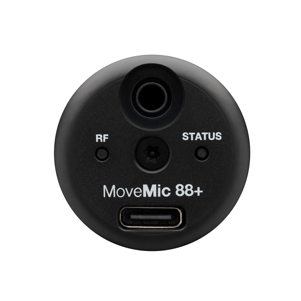 Shure MoveMic 88+ Wireless Stereo Condenser Microphone MV88+W-J-Z6: Bluetooth Smartphone Stereo Recording Noise Reduction App Compatible Compact